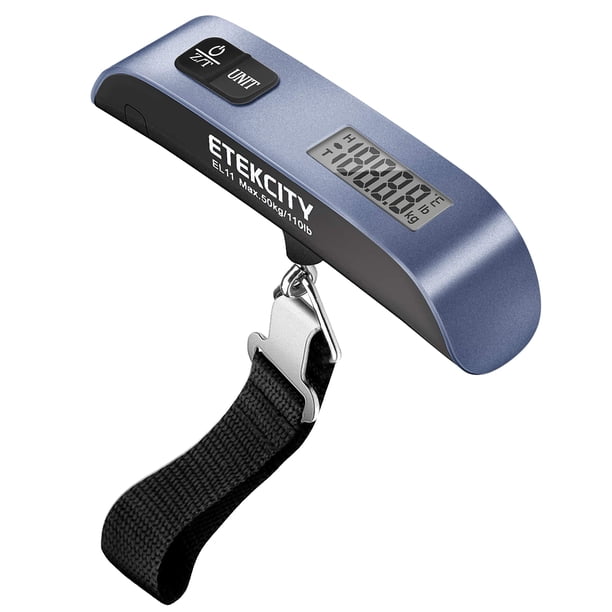 Báscula de equipaje Etekcity Travel Digital de 50 kg/110 libras con sensor de temperatura