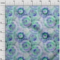 thumbnail image 3 of oneOone Cotton Silk Teal Green Fabric Tie Dye Dress Material Fabric Print Fabric By The Yard 42 Inch Wide, 3 of 6
