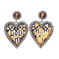 thumbnail image 4 of Pendientes colgantes de acrílico con estampado de leopardo para mujer G,JE140403, 4 of 5