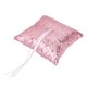 thumbnail image 2 of Diamante Crystal Lentejuelas Wedding Party Bearer Pillow Cojín 20x20cm Rosado Soledad Almohada para el portador del anillo de bodas, 2 of 8
