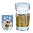 thumbnail image 1 of Tarro de pepinillos de cristal blanco con colador abatible, 1 litro, 1 of 6