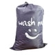thumbnail image 2 of Wash Me Bolsas para la colada, 2 unidades, 28 x 40 pulgadas (aprox. 71,1 x 101,6 cm), organizador grande para ropa sucia, lavable a máquina, forro para cesta de lavandería resistente, para estudiantes universitarios, azul cielo y gris oso de fresa Electrónica, 2 of 5