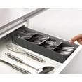thumbnail image 5 of Joseph Joseph Duo Kitchen Drawer Organizer for Cutlery, Silverware & Utensils – Multi-Section, Space-Saving Storage with Icons for Easy Identification – Maximize Drawer Storage, 5 of 6