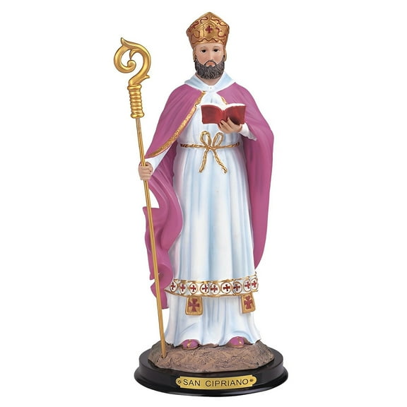 FC Design 12"H Saint Cipriano Holy Figurine Statue Sculpture Ornament Decoration Home/Room Decor and Unique Gift Ideas for Housewarming, Holidays and Birthdays