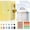 Yellow, variant on A6 Glitter Loose-Leaf Budget Planner Book, Undated Financial Organizer Notebook with Zipper Bags & Budget Cards for Refined Financial Planning