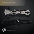thumbnail image 2 of Navaja Cuchillo Tactica Automatica Acero Inoxidable Camping, 2 of 7
