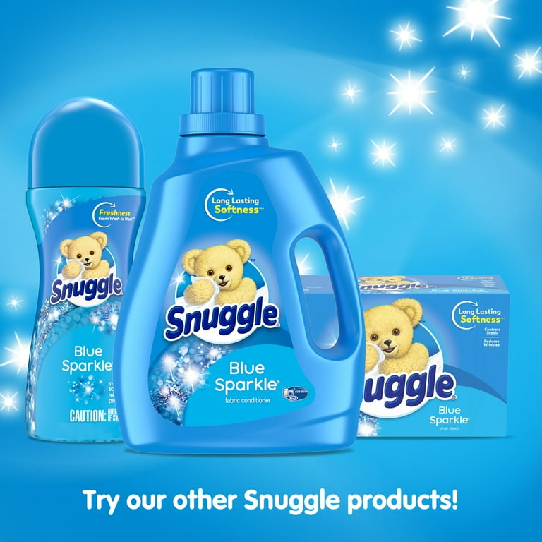 Snuggle Liquid Fabric Softener, Blue Sparkle, 44 Ounce, 55 Snuggle Liquid Fabric Softener, Blue Sparkle, 44 Ounce, 55