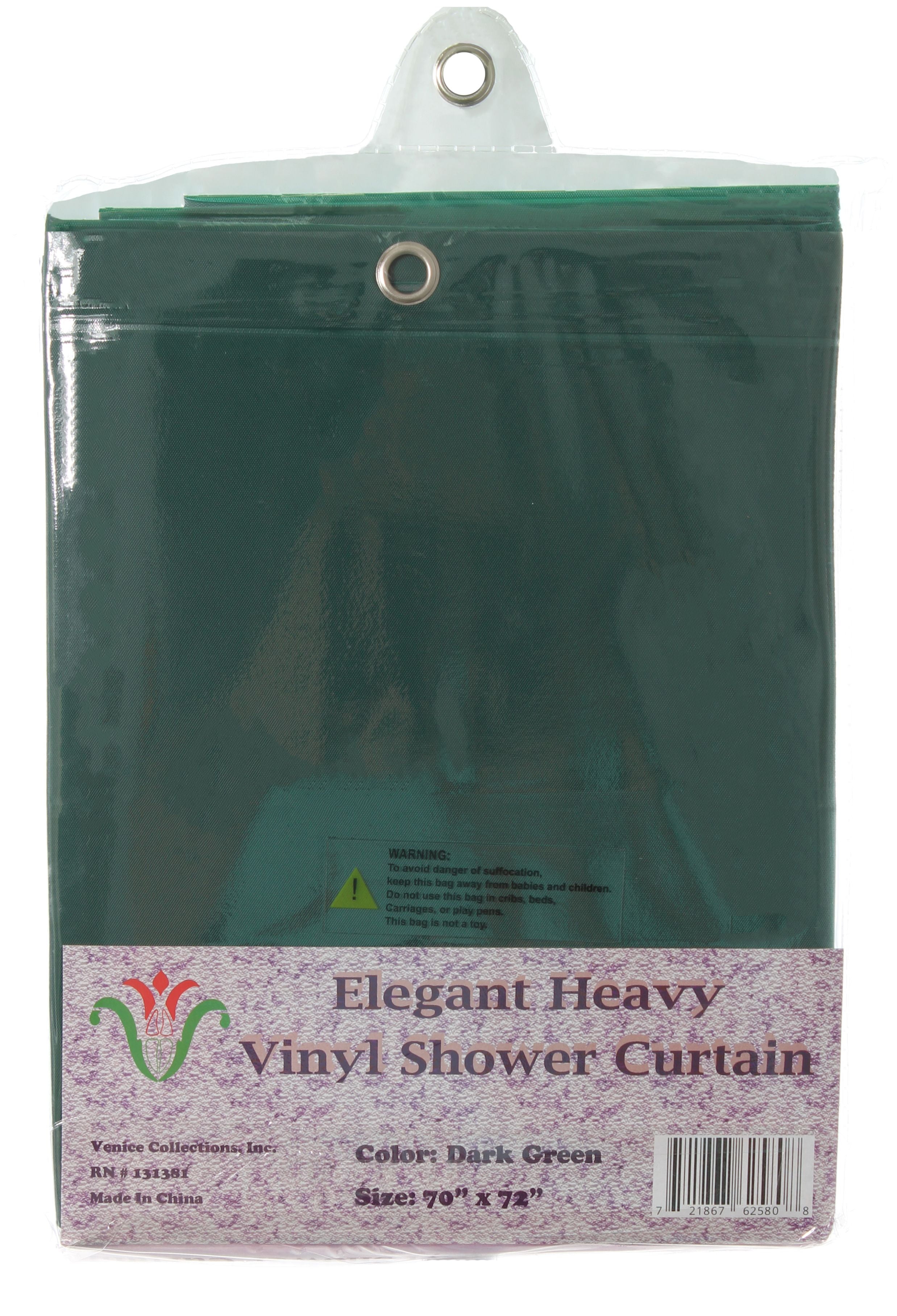 Venice Elegant Home Heavy Duty Vinyl Shower Curtain Liner With 12