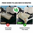 thumbnail image 4 of Golf Cart Seat Covers for 2 Seater,Sage Green Marble Microfiber Cart Seat Towel Blanket,Contemporary Abstract Fluid Art Absorbent Breathable Non Slip Bench Seats Protector for Golf Course 51"x31", 4 of 9