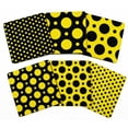 thumbnail image 1 of Inkdotpot Ensemble de 6 sous-Verres Faciles à Nettoyer 4-Zoll SquareCoasters Base-Réutilisable - Pois, 1 of 8