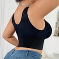 thumbnail image 5 of Women's V Neck Front Closure Corset, Lace Longline Bra, Plus Size Bras, Shapewear For Women, Top Bras With Support And Push Up, Shapewear Tank Tops Black XXL, 5 of 7