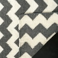 thumbnail image 4 of SAFAVIEH Dhurries Karissa Geometric Area Rug, Ivory/Charcoal, 6' x 9', 4 of 6