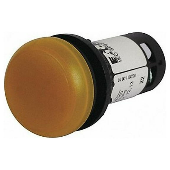 Eaton Raised Indicator Light,Yellow,120VAC C22-L-Y-120