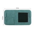 thumbnail image 6 of Mightlink Card Storage Bag Multiple Compartments Wear Resistant Scratch-proof Universal Easy to Install Save Space Faux Fur Car Sun Visor Organizer Card Ticket Container for Auto, 6 of 7