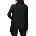 thumbnail image 4 of Made by Johnny Women's Off-Duty Open Front Cardigan XXL BLACK, 4 of 6