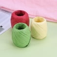 thumbnail image 4 of FRCOLOR hemp cord 3 Rolls 20M Natural Raffia Straw String Packing Tape for DIY Crafts Gift Packaging Artworks (Army Green, Light Yellow, Red),787.4"X0.08"X0.04", 4 of 4