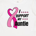 thumbnail image 4 of Inktastic Breast Cancer Awareness I Support My Auntie with Pink Ribbon Boys or Girls Baby T-Shirt, 4 of 5