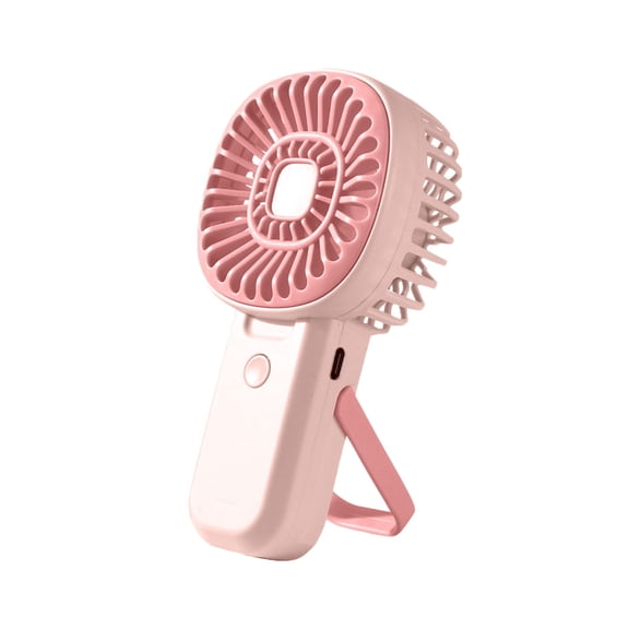 Mecorevxz Handheld Turbo Fan USB Rechargeable Silent Dormitory Office Portable Wind Turbine Fan(Pink)