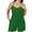 Green, variant on Cuteduck Women's Plus-size Casual Summer Halter Rompers Shorts Jumpsuit with Pockets 1X-4X