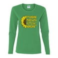 thumbnail image 2 of Wild Bobby, I'm Sunshine Mixed With A Little Hurricane , Inspirational/Christian, Women Graphic Long Sleeve Tee, Kelly, XX-Large, 2 of 5