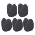 thumbnail image 1 of 5 pares de almohadillas para el talón, almohadillas para el talón alto, almohadillas para el antepié, inserciones para zapatos sueltos, sandalias, protección para el cuidado de los Negro Zulema Cojín del antepié, 1 of 8