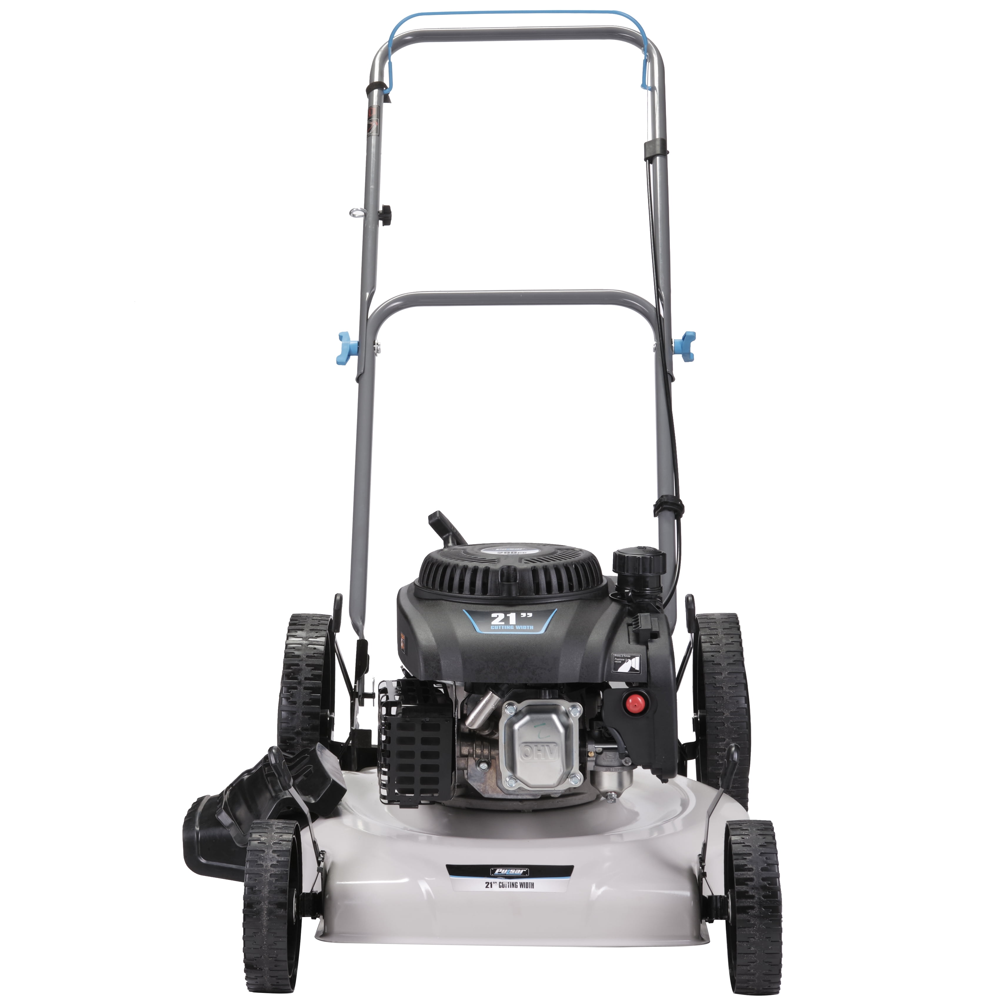Pulsar 21" Big Wheel Gas Push Lawn Mower with 200cc 4-Stroke Engine with Side Discharge & Mulching