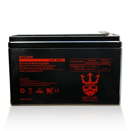 ExpertPower EXP1290 12 Volt 9 Amp Rechargeable battery by Neptune