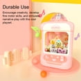 thumbnail image 3 of Langgg Automatic DIY Claw Grab Doll Machine with Music Clamp Toy Crane Machine Interactive Toys For Xmas Operated Play Pink, 3 of 9