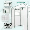 thumbnail image 4 of EAGLE PEAK 6x4 Portable Walk-in Greenhouse Instant Pop-up Fast Setup Indoor Outdoor Plant Gardening Green House Canopy,White, 4 of 10