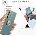 thumbnail image 5 of for Samsung Galaxy S20 Ultra Case with Ring Holder Kickstand 360 Degree Rotation  Car Finger Soft Slim Cover Shockproof Full Body Phone Case for Samsung S20 Ultra 6.9", Gray Green, 5 of 16