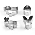 thumbnail image 1 of Labymos 4Pcs Stainless Steel Mini Animal Cake Molds Biscuits Mousse Pudding Small Cake Baking Mold, 1 of 8