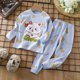 thumbnail image 1 of Conjunto de ropa de dormir para niños, ropa de dormir, Jersey, top, pantalones, pijama de Navidad, dibujos animados de dinosaurios, pijamas para bebés, niños y niñas, invierno, otoño, 1 of 4