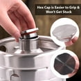 thumbnail image 3 of NutriChef Pressurized Growler Tap System - Stainless Steel Mini Keg Dispenser Portable Kegerator Kit - Co2 Pressure Regulator Keeps Carbonation for Craft Beer, Draft and Homebrew - PKBRTP100 (128oz), 3 of 10