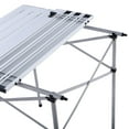 thumbnail image 5 of Costway Roll Up Portable Folding Camping Square Aluminum Picnic Table w/Bag (27-3/5'' ), 5 of 10
