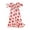 Pink, variant on Toddler Fruit Pattern Outfit 12-18 Months Baby Girl Bell Bottoms Romper Smocked Jumpsuit Short Sleeve Flare Overalls Summer Clothes Red