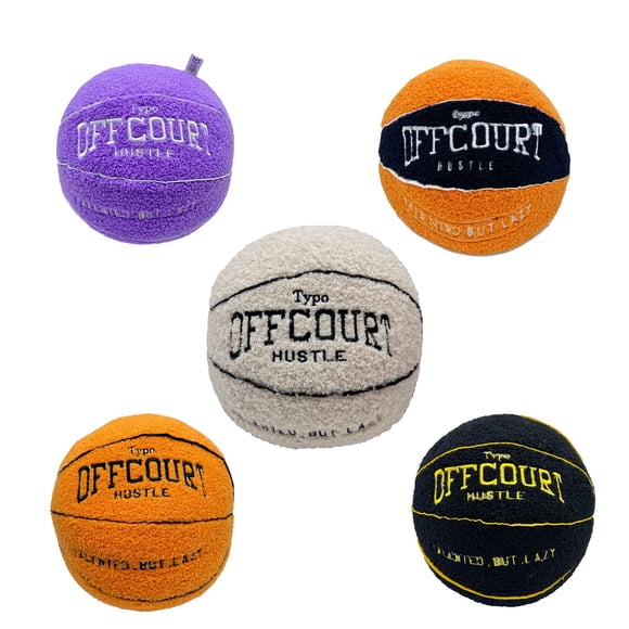 YSTINNG 2024 New Offcourt Basketball Pillow Plush Pillow Plush Doll,Soft Stuffed Animal Doll for Kids,Great Birthday Christmas Halloween Choice for Boys Girl B311-7363