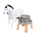 thumbnail image 2 of Walking Donkey Pulling Toy, Simulation Donkey Pulling Mill, Animated Animal Toy With Movement, Pull String Walking Donkey, Educational Animal Toy For Kids, Mechanical Donkey Pull Cart Toy, 2 of 5