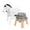 White, variant on Penmahua Kids Electric Walking Donkey Toy Simulation Animal With Pulling Mill And Cart Safe Plastic Material For Pretend Play And Learning Red