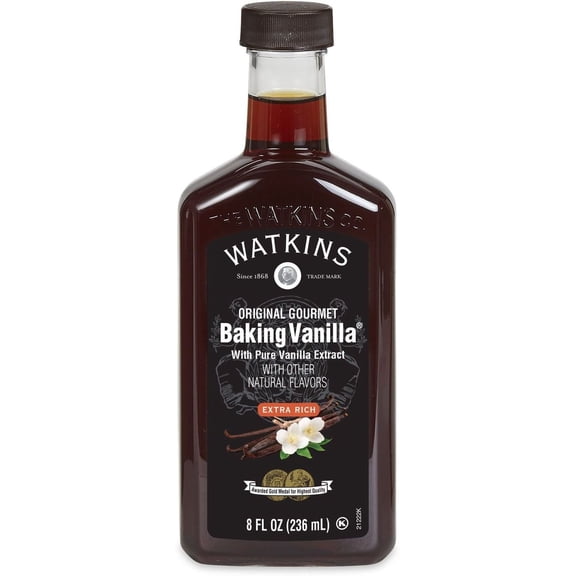 Pack Of 3 Watkins Original Gourmet Baking Vanilla with Pure Vanilla Extract, 8 oz (Package May Vary)