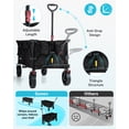 thumbnail image 6 of Gonex 48" Extra Long Collapsible Folding Wagon, 300L Large Capacity Heavy Duty Utility Wagon Cart with All-Terrain Wheels for Camping, Beach, Sports, Garden & Yard, 6 of 9