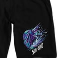 thumbnail image 7 of Mortal Kombat Klassic Sub-Zero Adult Black Sleep Pajama Shorts-XL, 7 of 7