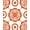 Orange, Pattern 1, variant on ODIKA 2x3 Machine Washable Non-Slip Area Rug, Stylized Bloom Cluster With Curvy Vines And Layered Abstract Leaves High Traffic Rug, Orange, 559693
