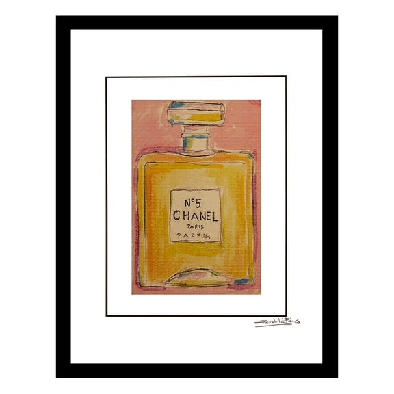 Vintage Designer Fashion Perfume Bottle Framed Print