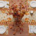 thumbnail image 4 of Thanksgiving Fall Table Runner, Pumpkin Maple Leaf Table Runners for Home Kitchen Dining Room Party Decoration, 13''x72'', 4 of 6