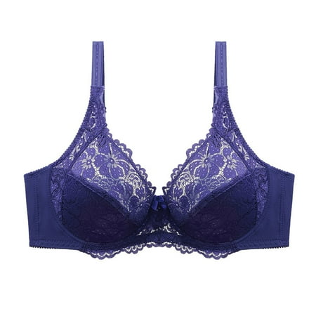 

Plus Size Underwired Comfort Permeable Support Lace Breathable High Quality Comfort Permeable Plus Size Underwired For Woman Comfort Permeable Support Lace Breathable High Quality Lining Blue 42e