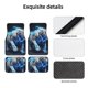 thumbnail image 4 of Balery Futuristic Blue Light White Tiger Juego de 4 Alfombrillas para Auto, Revestimientos de Caucho Resistente, Diseño Antideslizante, 4 of 7
