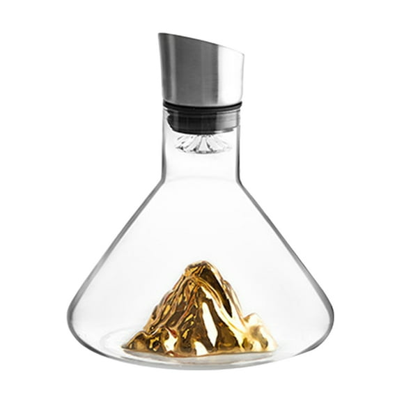 Decantador de vino de diseño artístico, práctico y portátil, para brandy y champán.