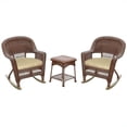 thumbnail image 1 of Afuera Living 3pc Wicker Rocker Chair Set in Honey with Tan Cushion, 1 of 1