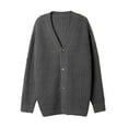 thumbnail image 4 of V-Neck Men Cable Knit Cardigan Male Sweater, 4 of 5