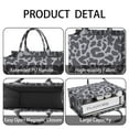 thumbnail image 4 of Large Capacity Tote Bag,White and Black Of Leopard Print Handbag Fashion Luxury Tote Bag,15.7"x13"x 5.1" Inches,Laptop Compatible, 4 of 6